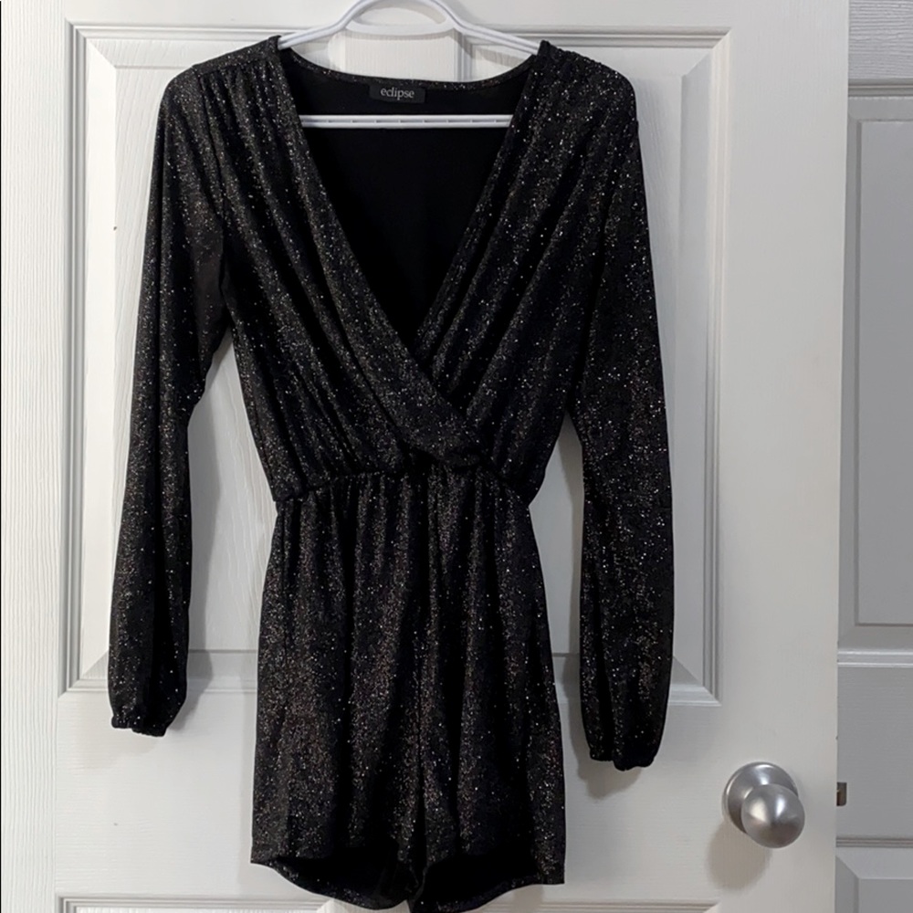 Full glitter romper